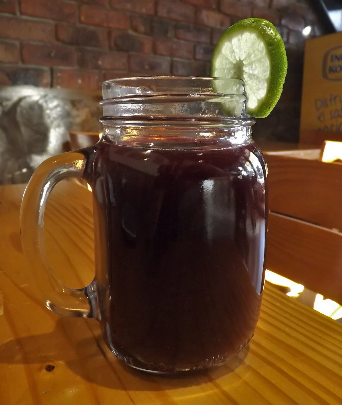 Vaso de chicha morada